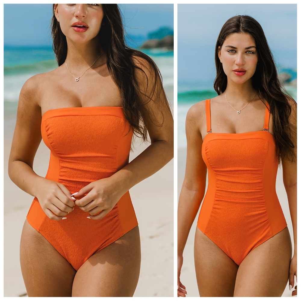 Cupshe Sensorial Spring Square Neck Tummy Control One-Piece | Size M | NWT